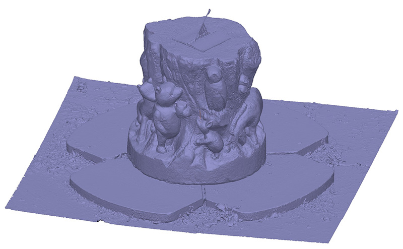 STL mesh, final 3D object outdoor 3D photogrammetry service