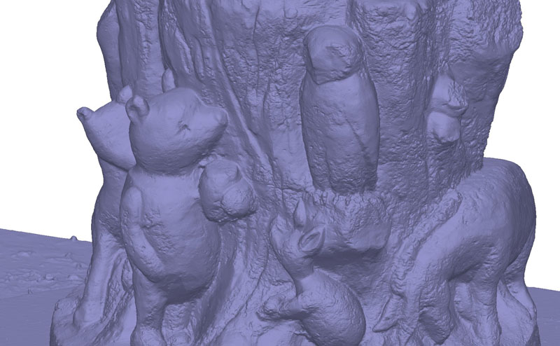STL mesh, close up<br><br> photogrammetry winnie the pooh
