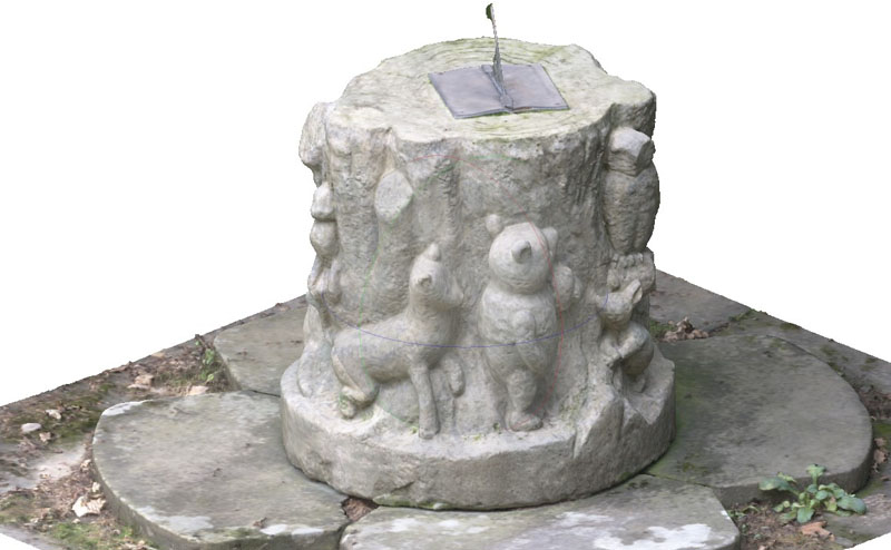 Photogrammetry , high-resolution colour texture winnie the pooh colour texture