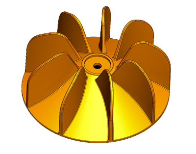 Plastic impeller small impeller