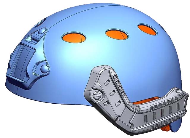 Helmet with Rails, Image