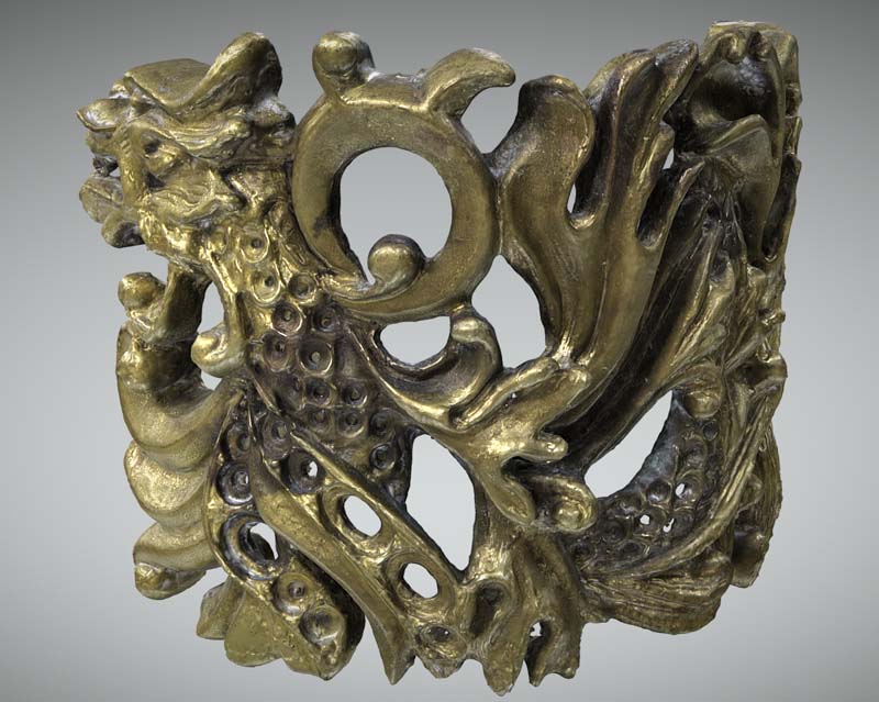 bronze buckle 3D scan