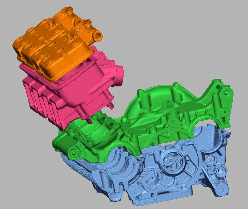 engine assembly 3d scan