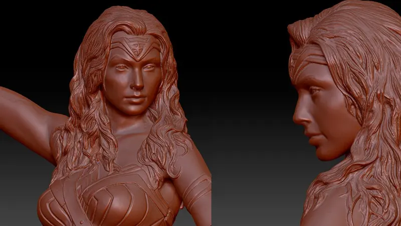 wonder woman 3d scan