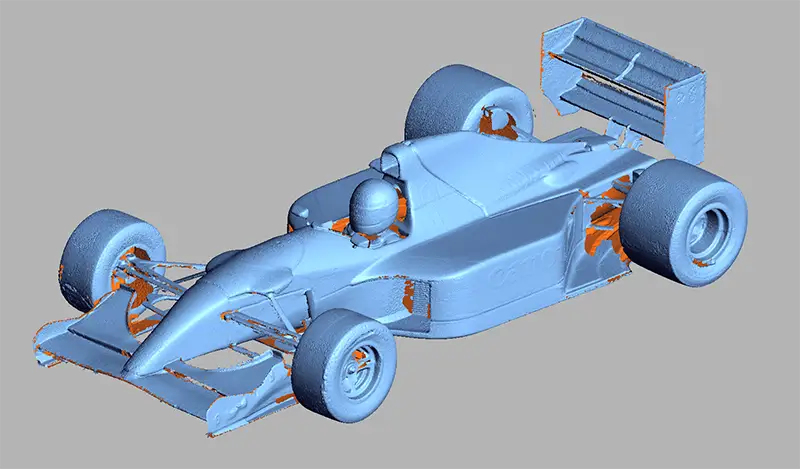 Nigel Mansell 1992 Williams-Renault FW14B (3D Scan Data STL) Nigel Mansell 1992 Williams-Relault FW14B