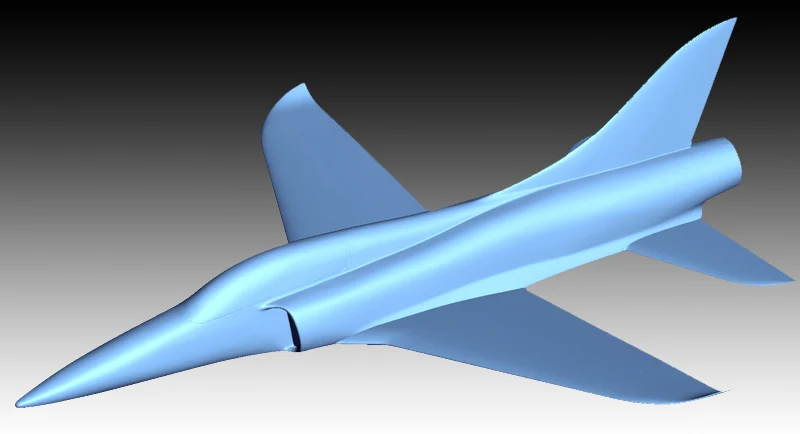 Aircraft scale model 3D scan