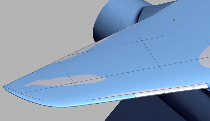 rear wing CAD reverse engineering