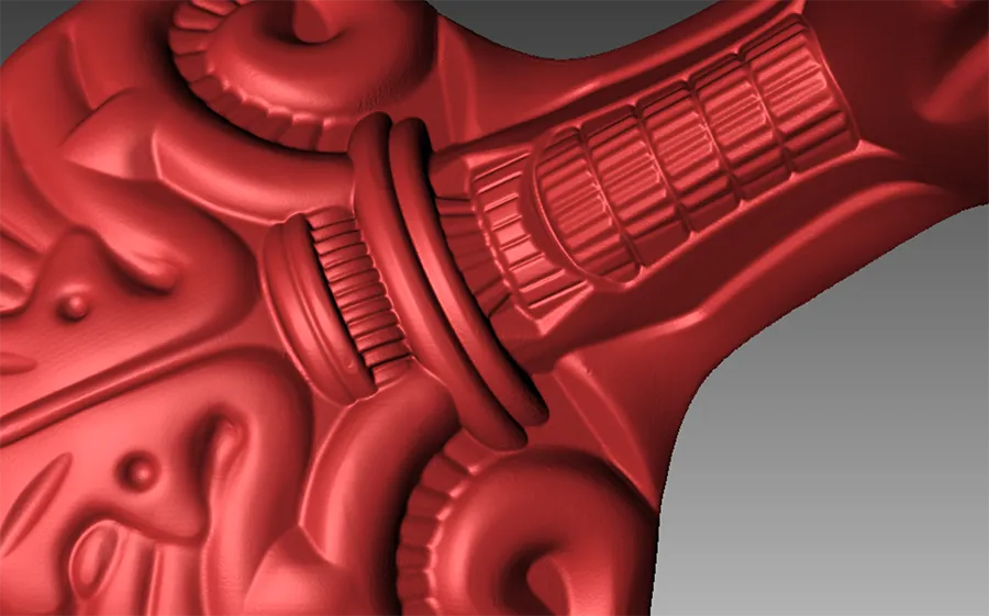 3D Scan data close up (Front View) Image